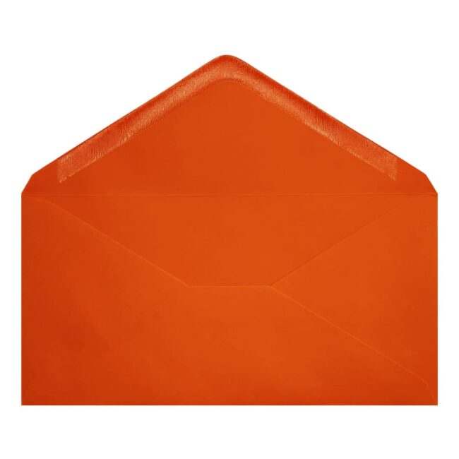 Clariana Orange Envelope Dl Open