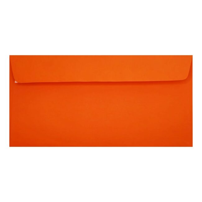 Clariana Orange Envelope Dl Wallet Closed