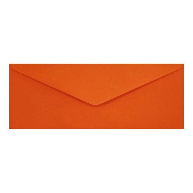 Clariana Orange Envelope Letterbox Closed