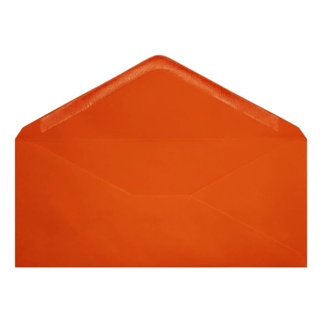 Clariana Orange Envelope Letterbox Open