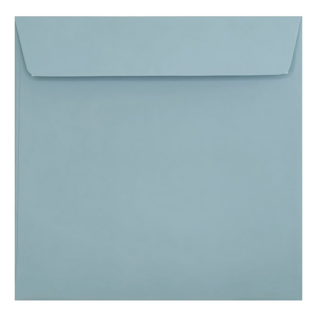 Clariana Pale Blue Envelope 155mm Square Wallet Closed