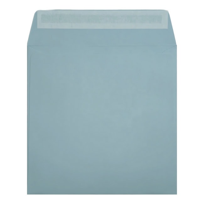 Clariana Pale Blue Envelope 155mm Square Wallet Open
