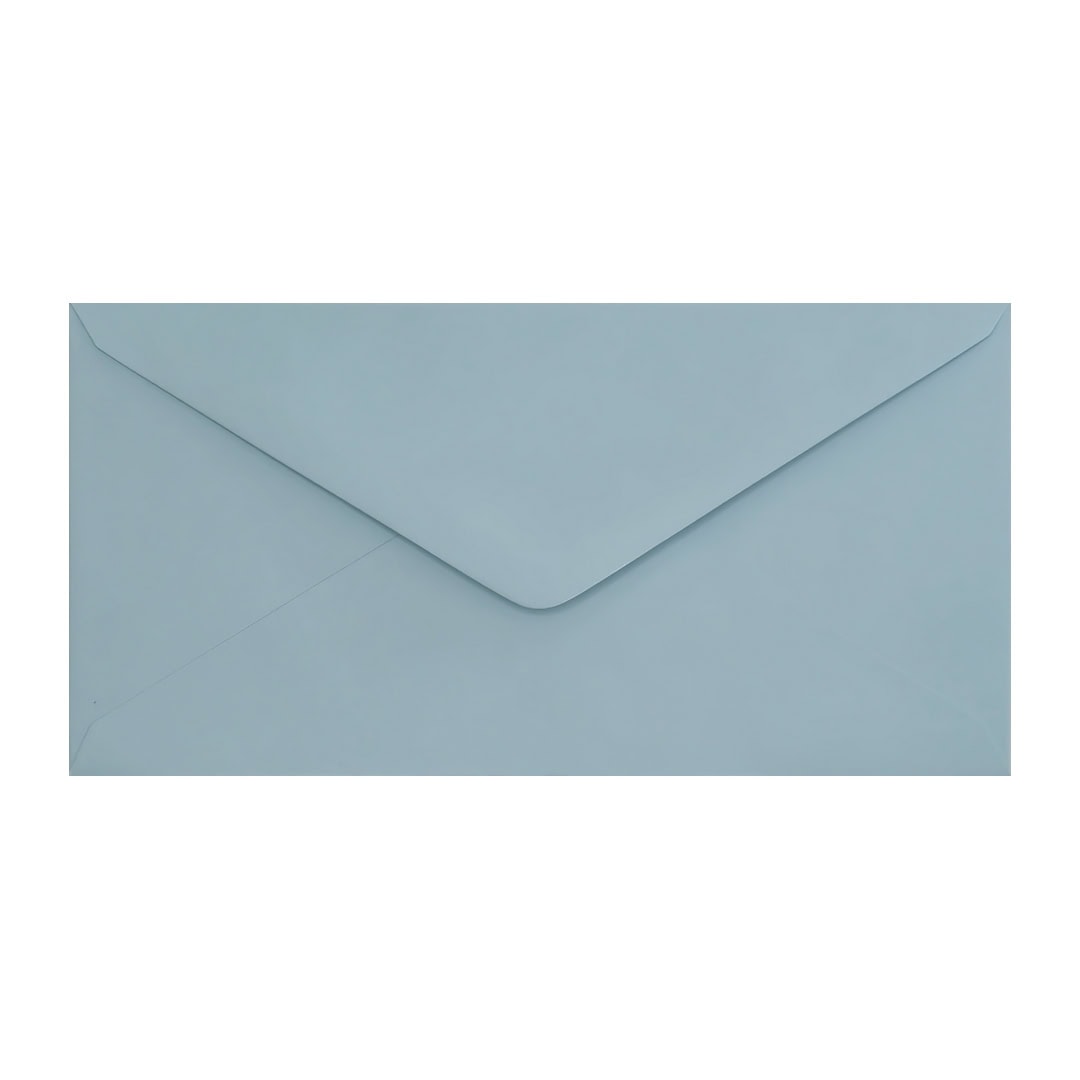 Pale Blue 110mm x 220mm DL Envelope. Gummed. 120gsm V-Flap.