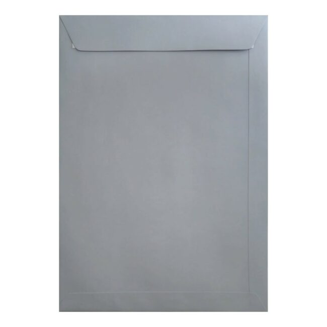 Clariana Pale Grey Envelope C4 Pocket Closed