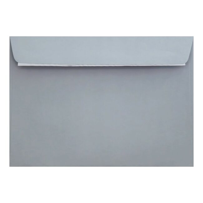 Clariana Pale Grey Envelope C5 Wallet Closed