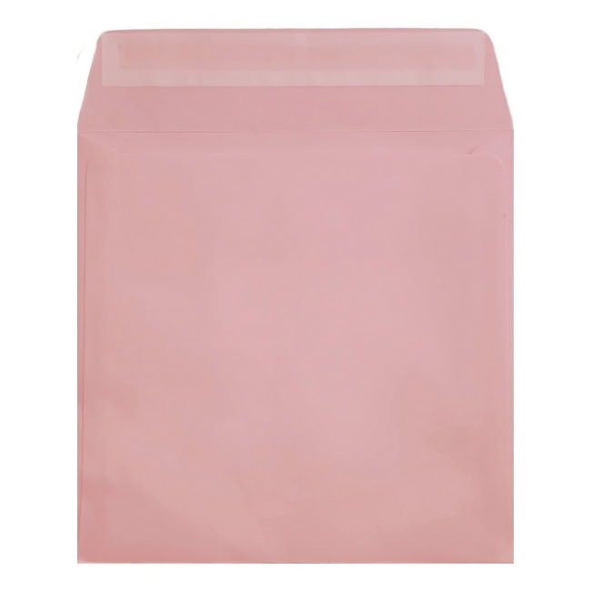 Clariana Pale Pink Envelope 155mm Square Wallet Open