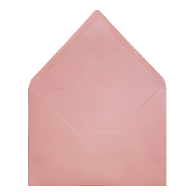 Clariana Pale Pink Envelope 5x7 Open