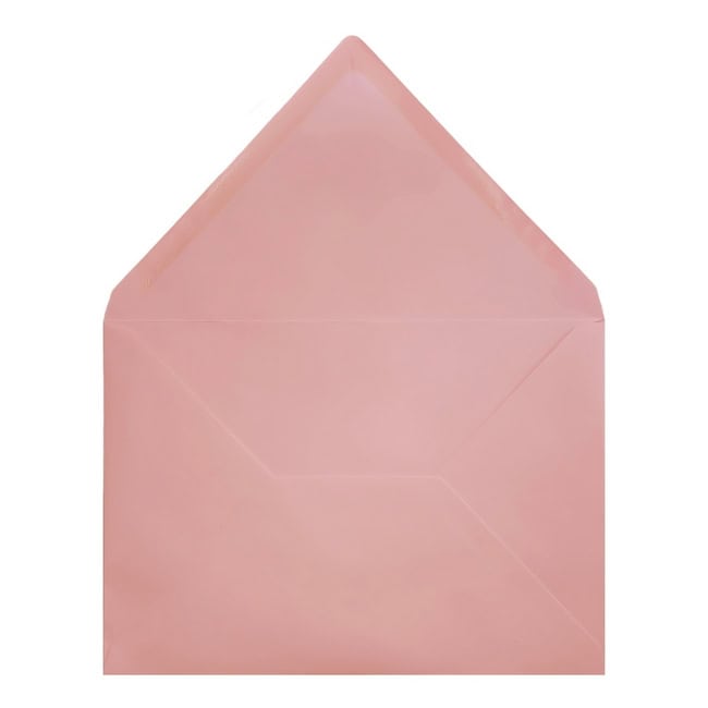 Clariana Pale Pink Envelope B6 Open