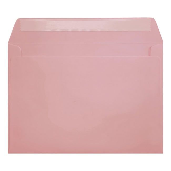 Clariana Pale Pink Envelope C5 Wallet Open