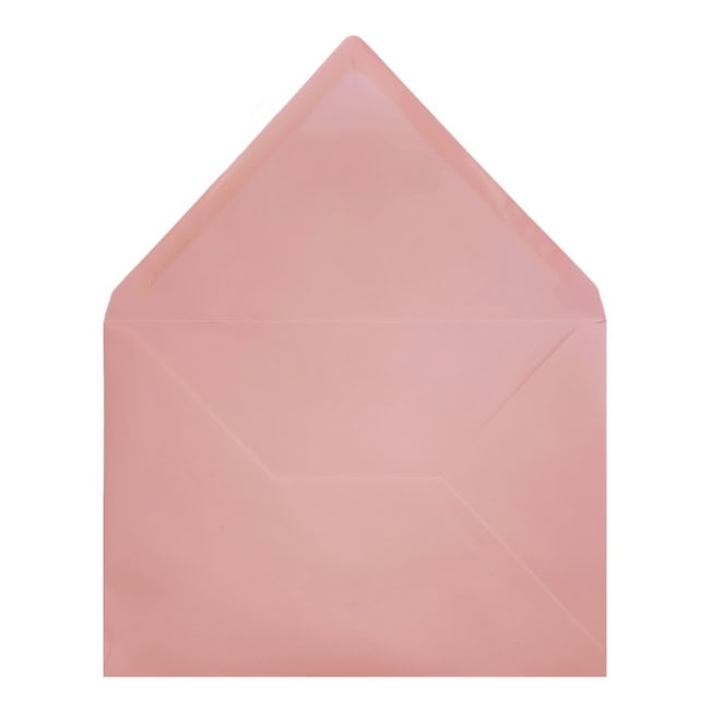 Clariana Pale Pink Envelope C6 Open