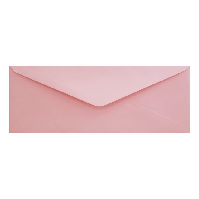 Clariana Pale Pink Envelope Letterbox Closed