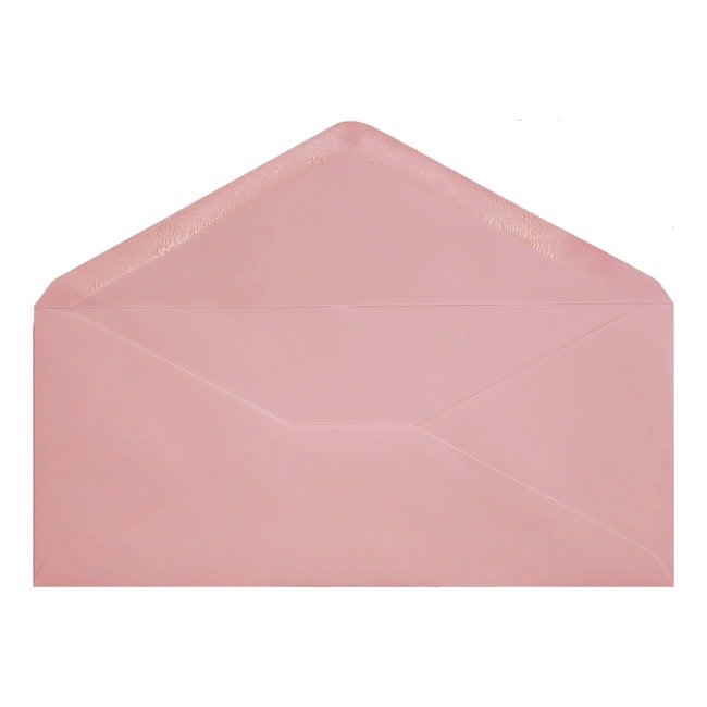 Clariana Pale Pink Envelope Letterbox Open