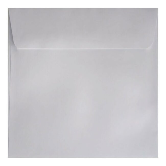 Clariana White Envelope 155mm Square Wallet Closed