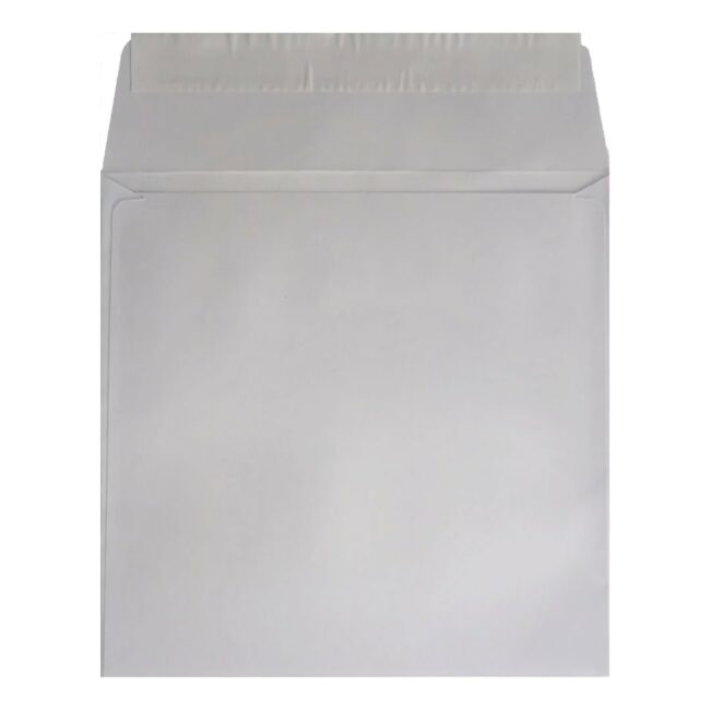 Clariana White Envelope 155mm Square Wallet Open