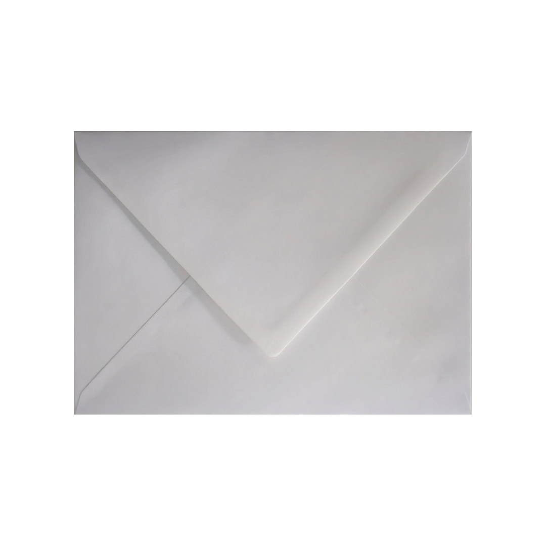Pure White 133mm x 184mm 5×7 Inch Envelope. Gummed. 120gsm V-Flap.