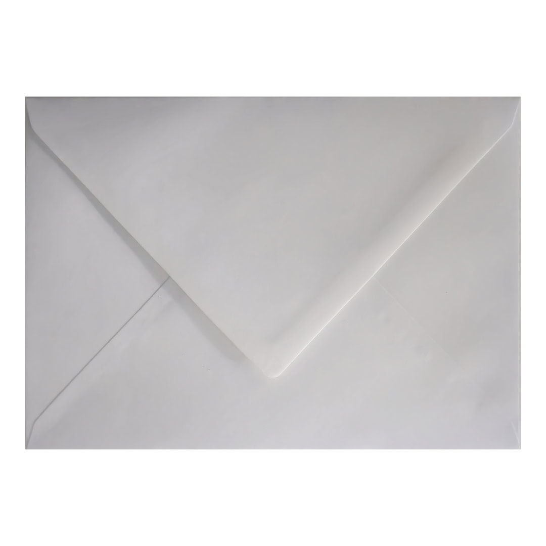 Pure White 162mm x 229mm C5 Envelope. Gummed. 120gsm V-Flap.