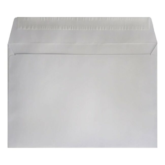 Clariana White Envelope C5 Wallet Open