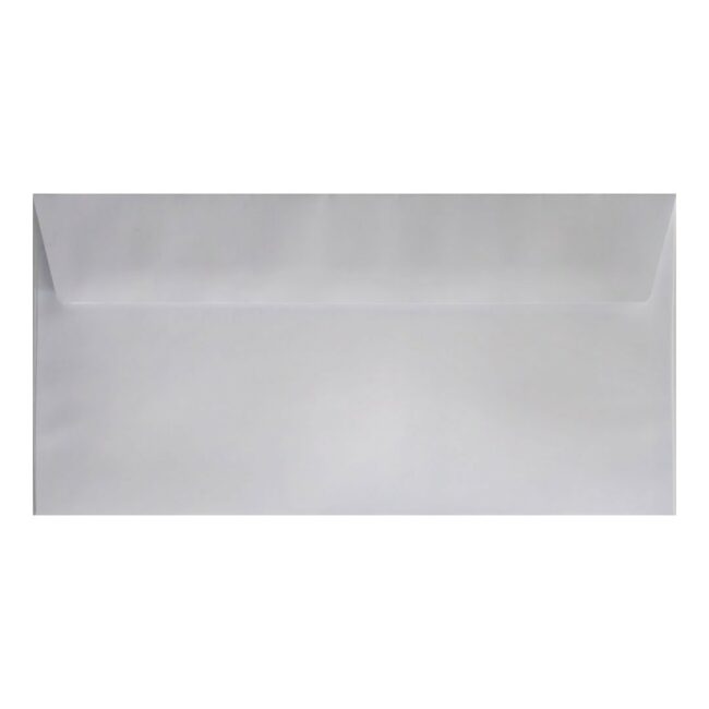 Clariana White Envelope Dl Wallet Closed