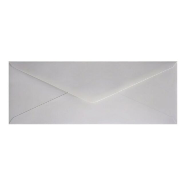 Clariana White Envelope Letterbox Closed