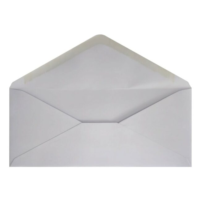 Clariana White Envelope Letterbox Open