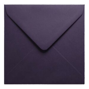 Aubergine Envelope 130mm Square Closed