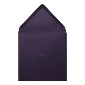 Aubergine Envelope 155mm Square Open