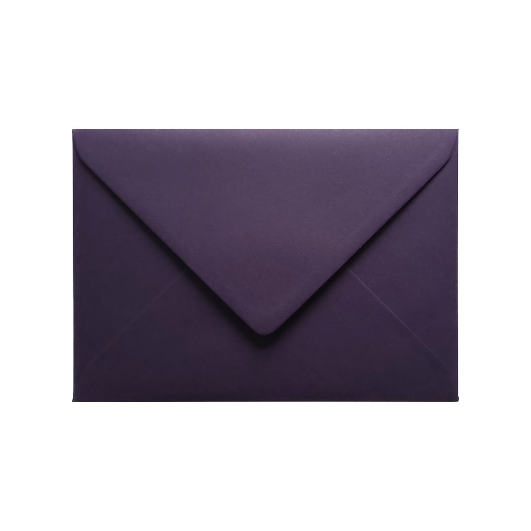 Aubergine 133mm x 184mm Envelope. Purple 135gsm 5 x 7 inch Envelope. Gummed.