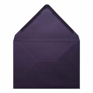 Aubergine Envelope A5 Open