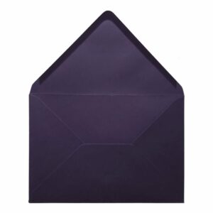 Aubergine Envelope C5 Open