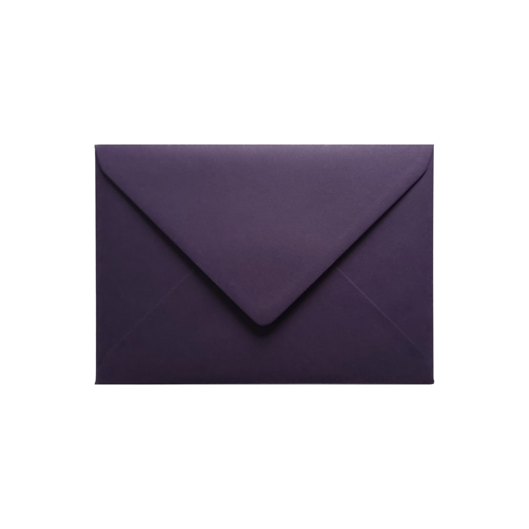 Aubergine 114mm x 162mm Envelope. Purple 135gsm C6 Envelope (to fit A6). Gummed.