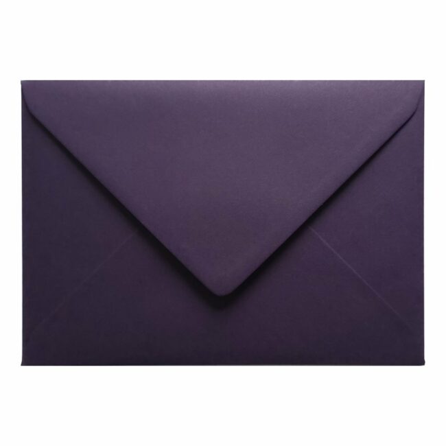 Aubergine Envelope C7 Closed