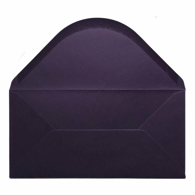 Aubergine Envelope Dl Open
