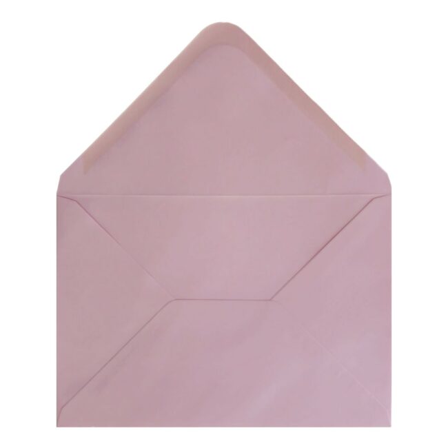 Baby Pink Envelope 5x7 Open