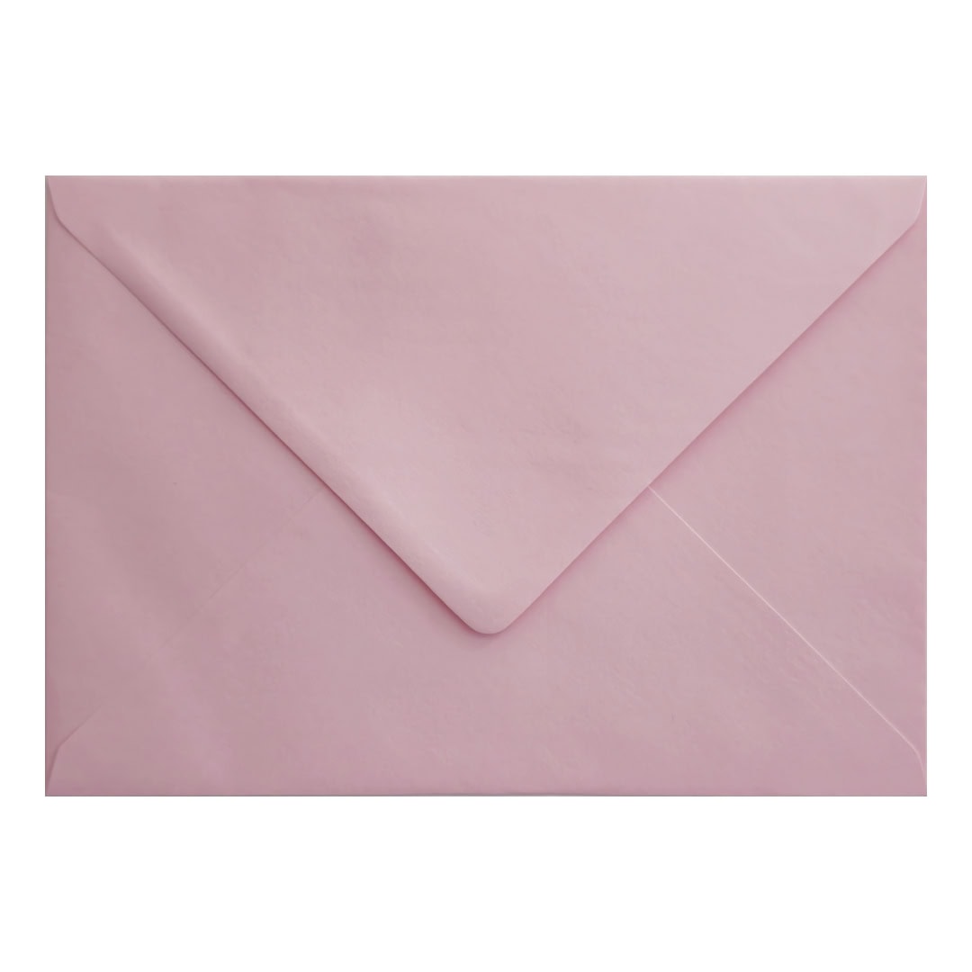Baby Pink 162mm x 229mm Envelope. Pink 100gsm C5 Envelope (to fit A5). Gummed.