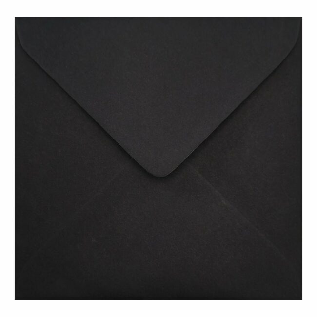 Black Envelope 155mm Square Closed