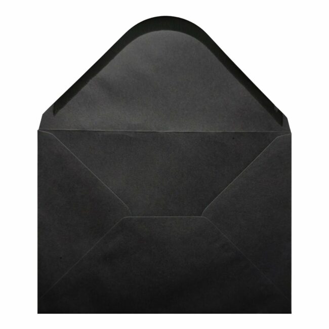 Black Envelope A5 Open