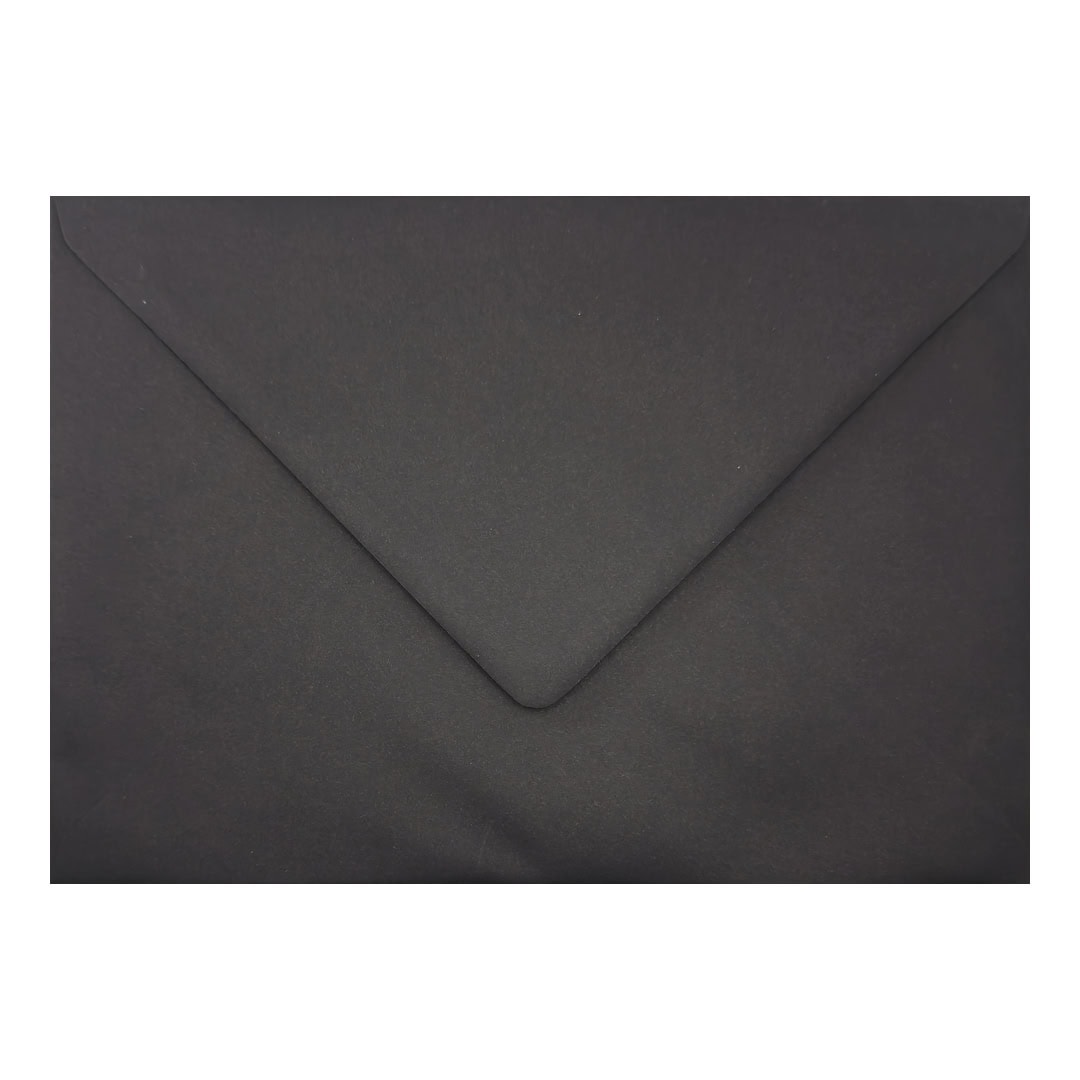 Black 162mm x 229mm Envelope. Black 100gsm C5 Envelope (to fit A5). Gummed.