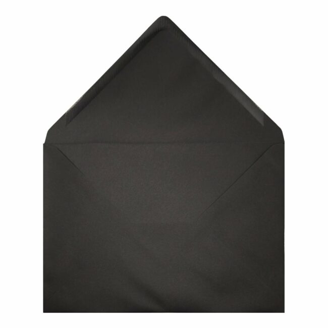 Black Envelope C7 Open