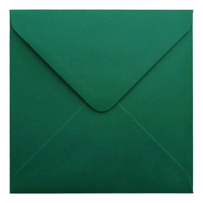 Brooklands Green Envelope 155mm Square Closed