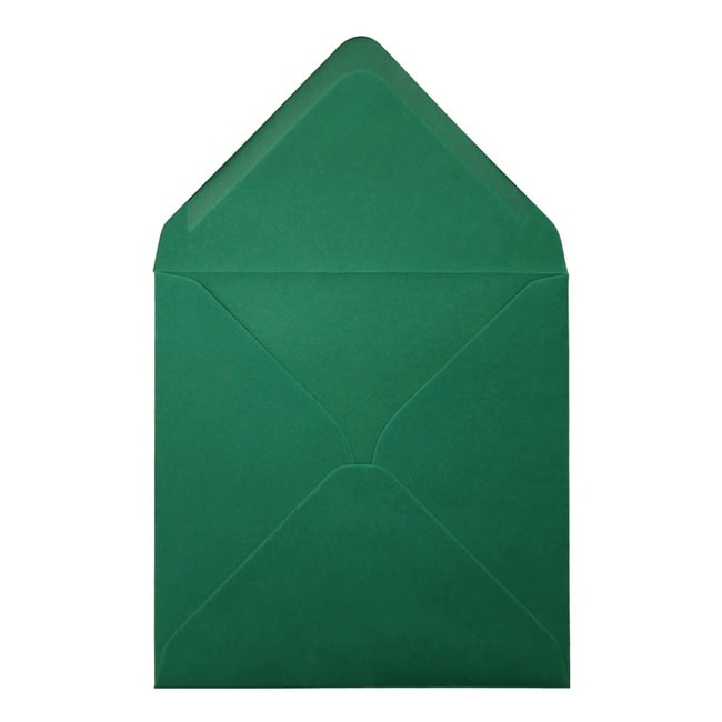 Brooklands Green Envelope 155mm Square Open