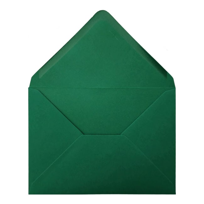 Brooklands Green Envelope 5x7 Open