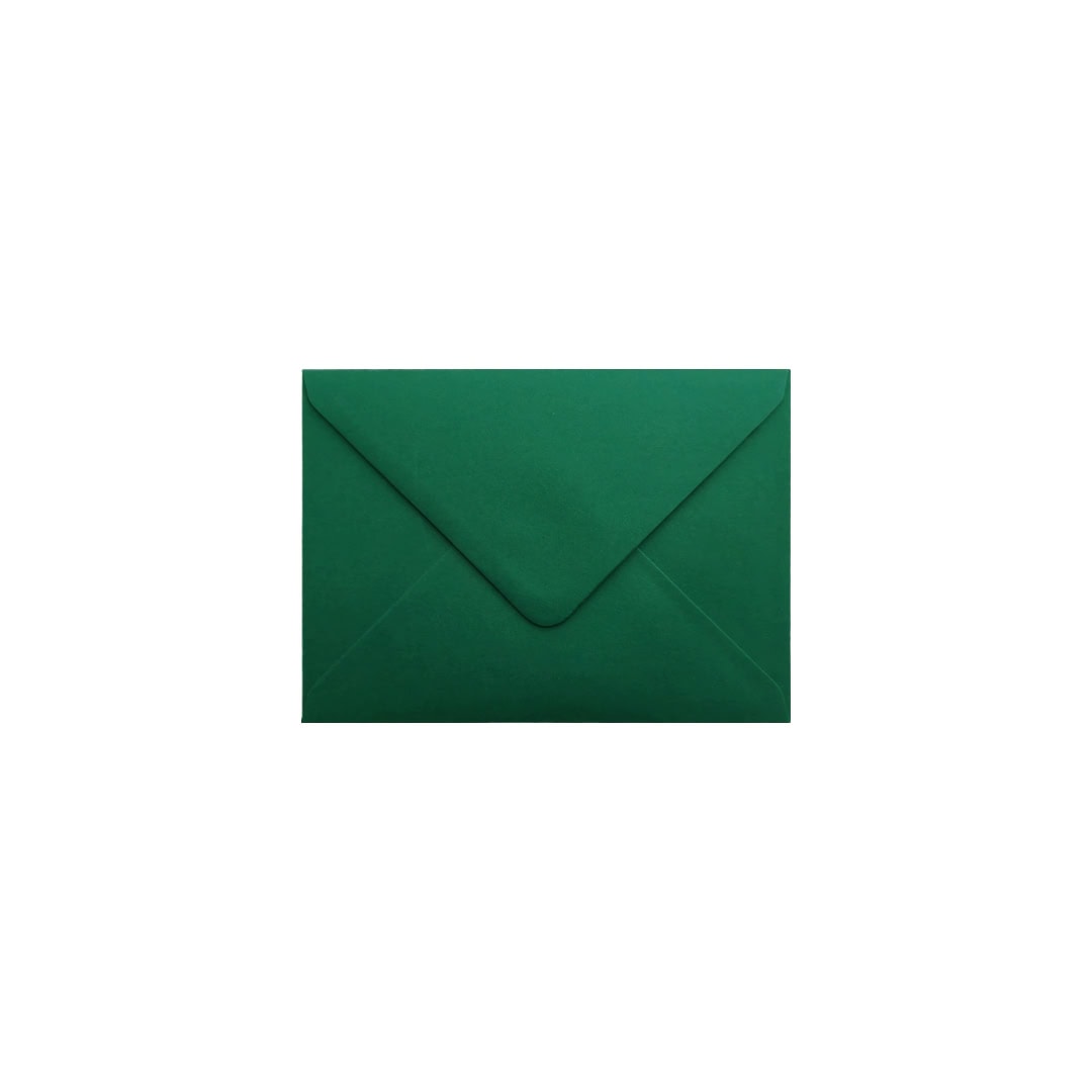 Brooklands Green 82mm x 113mm Envelope. Green 120gsm C7 Envelope (to fit A7). Gummed.