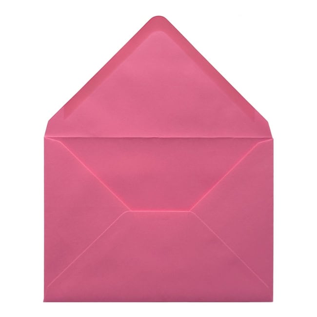 Bubblegum Pink Envelope 5x7 Open