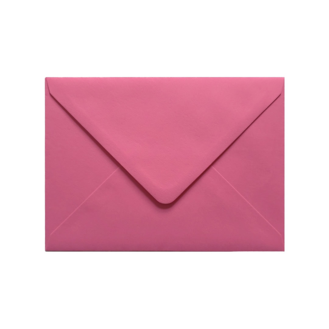 Bubblegum Pink 133mm x 184mm 5×7 Inch Envelope. Gummed. 100gsm V-Flap.