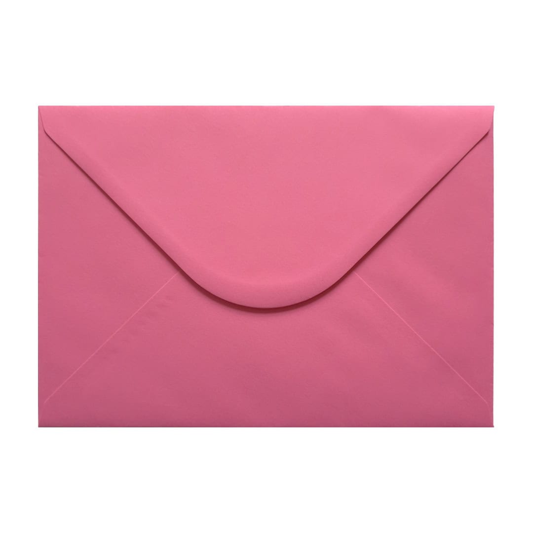 100 Bubblegum Pink 152mm x 216mm A5 Envelopes. Gummed. 100gsm U-Flap. Value Pack.