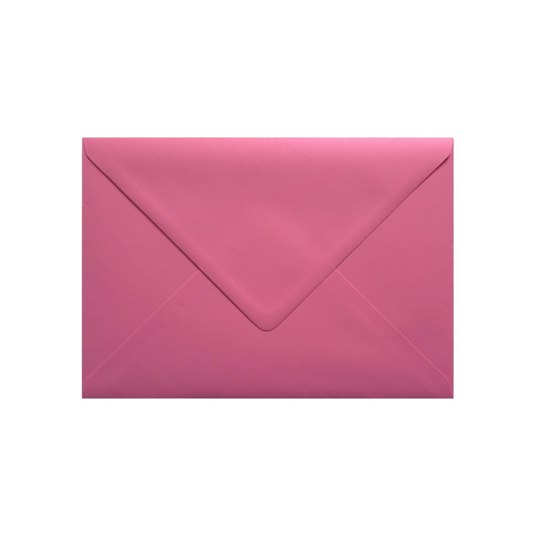 Bubblegum Pink 125mm x 175mm Invitation Envelope. Gummed. 100gsm V-Flap.