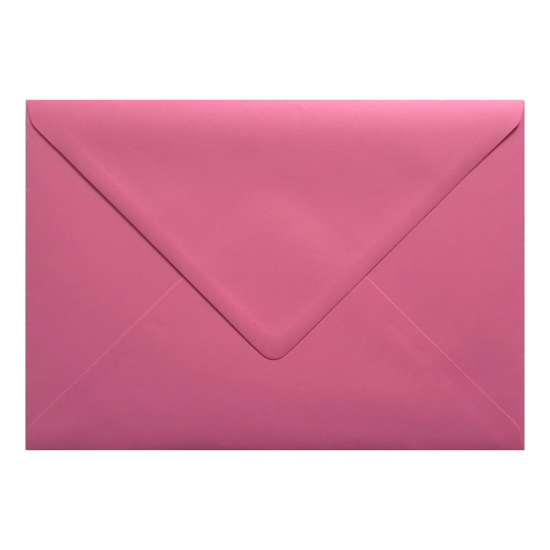 100 Bubblegum Pink 162mm x 229mm C5 Envelopes. Gummed. 100gsm V-Flap. Value Pack.