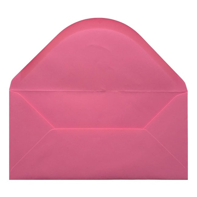 Bubblegum Pink Envelope Dl Open