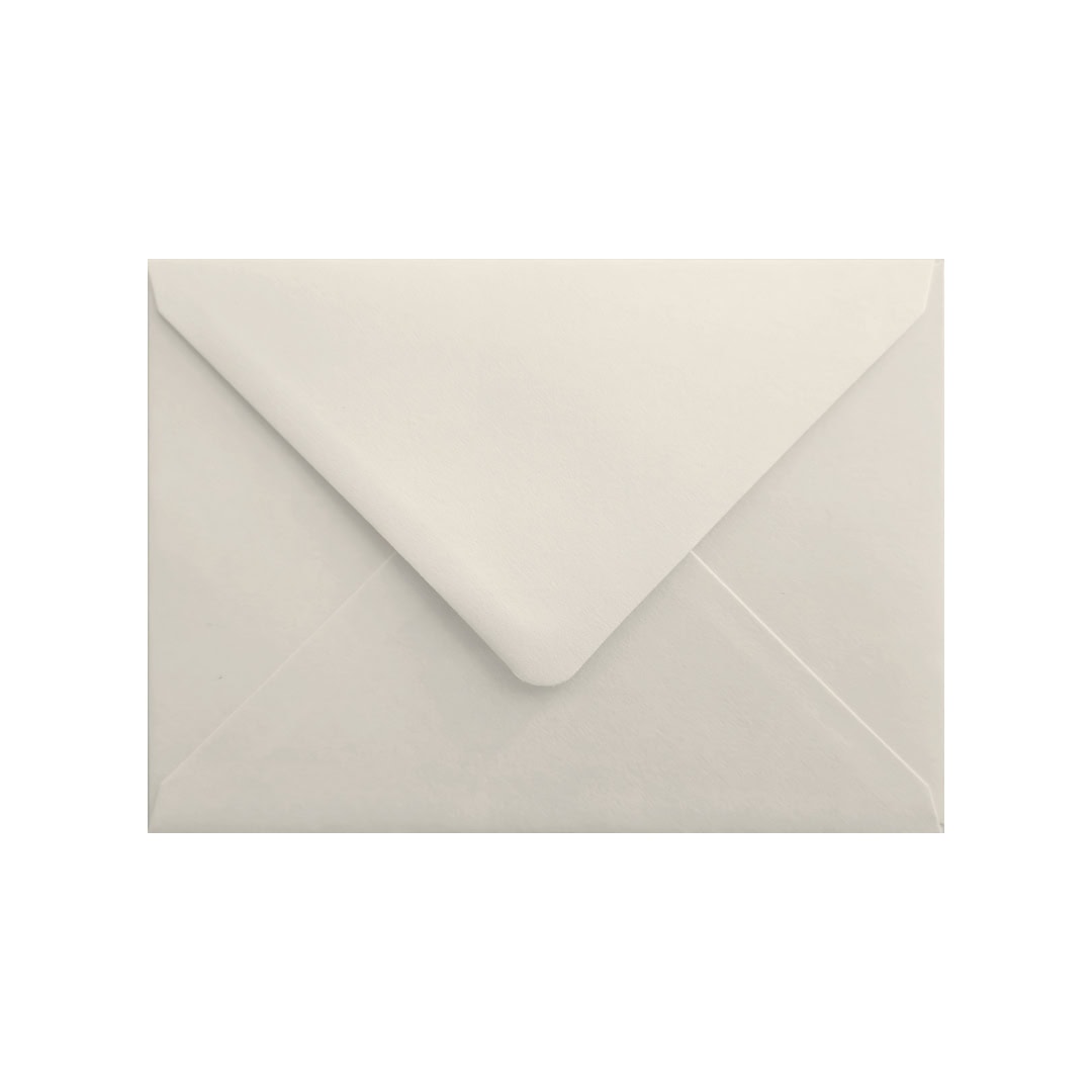White 5 x 7 inch Envelope. Gummed Flap. Diamond Pearl 120gsm Wove Finish. 133mm x 184mm.