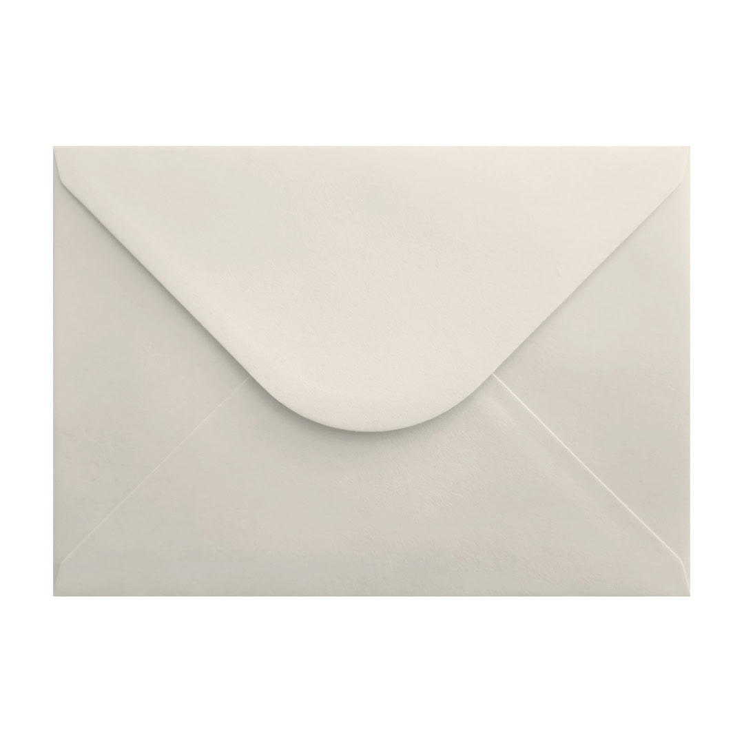 White A5 Envelope. Gummed Flap. Diamond Pearl 120gsm Wove Finish. 152mm x 216mm.